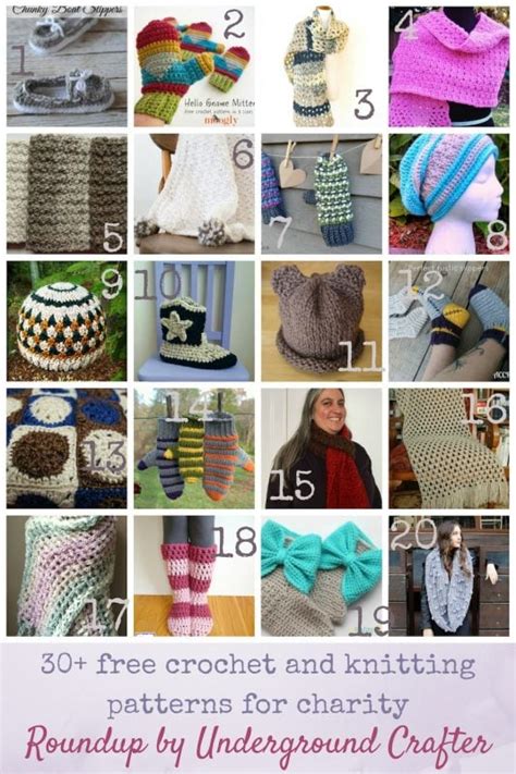 21 Charity Crochet and Knit Pattern Roundup .